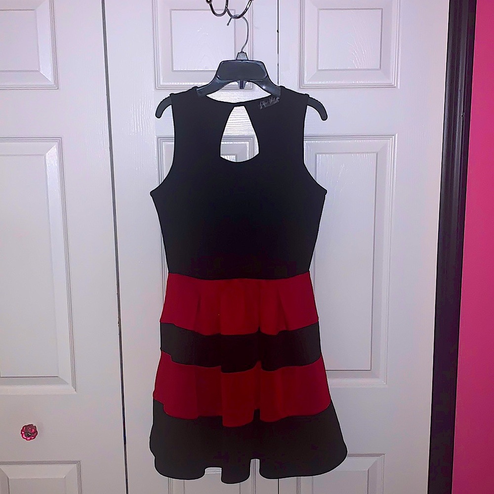 Formal Red & Black Dress